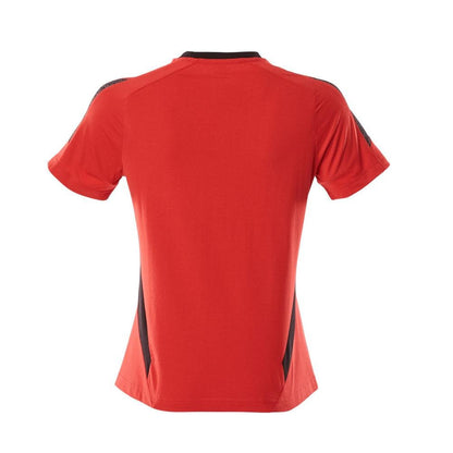 Tricou, tricou dama dama, rosu trafic/negru