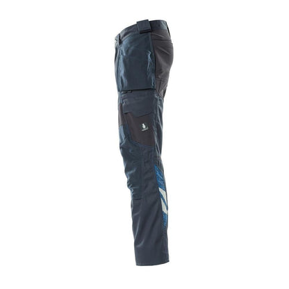Pantaloni cu buzunare suspendate, pantaloni cu inserții elastice