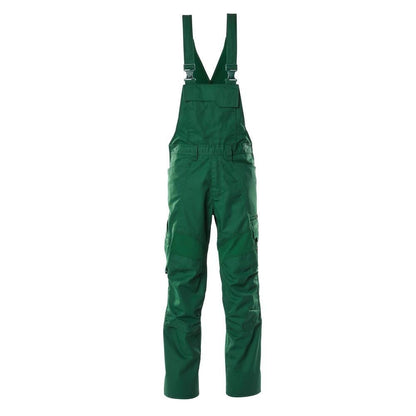 Salopete, buzunare pentru genunchi, inserții elastice Salopete, verde