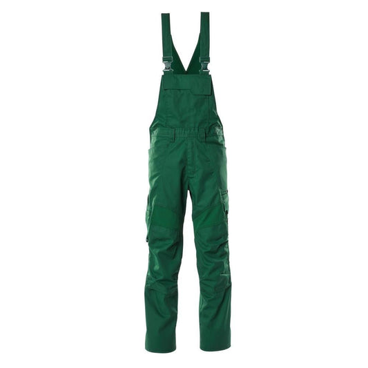 Salopete, buzunare pentru genunchi, inserții elastice Salopete, verde