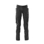Pantaloni cu buzunare pentru genunchi, pantaloni cu inserții elastice, negri