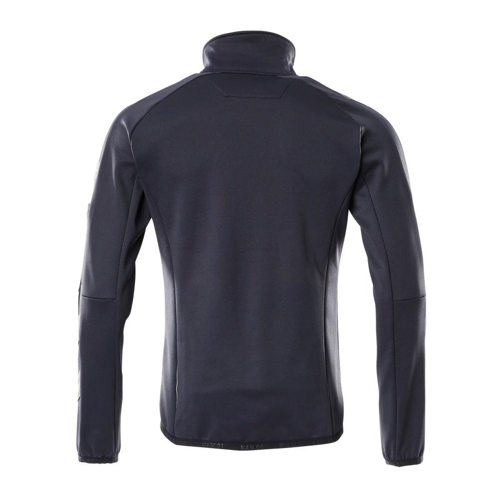 Pulover din lână cu jachetă din microfleece cu fermoar