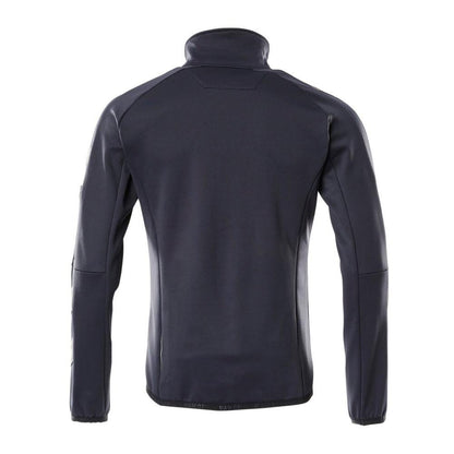 Pulover din lână cu jachetă din microfleece cu fermoar