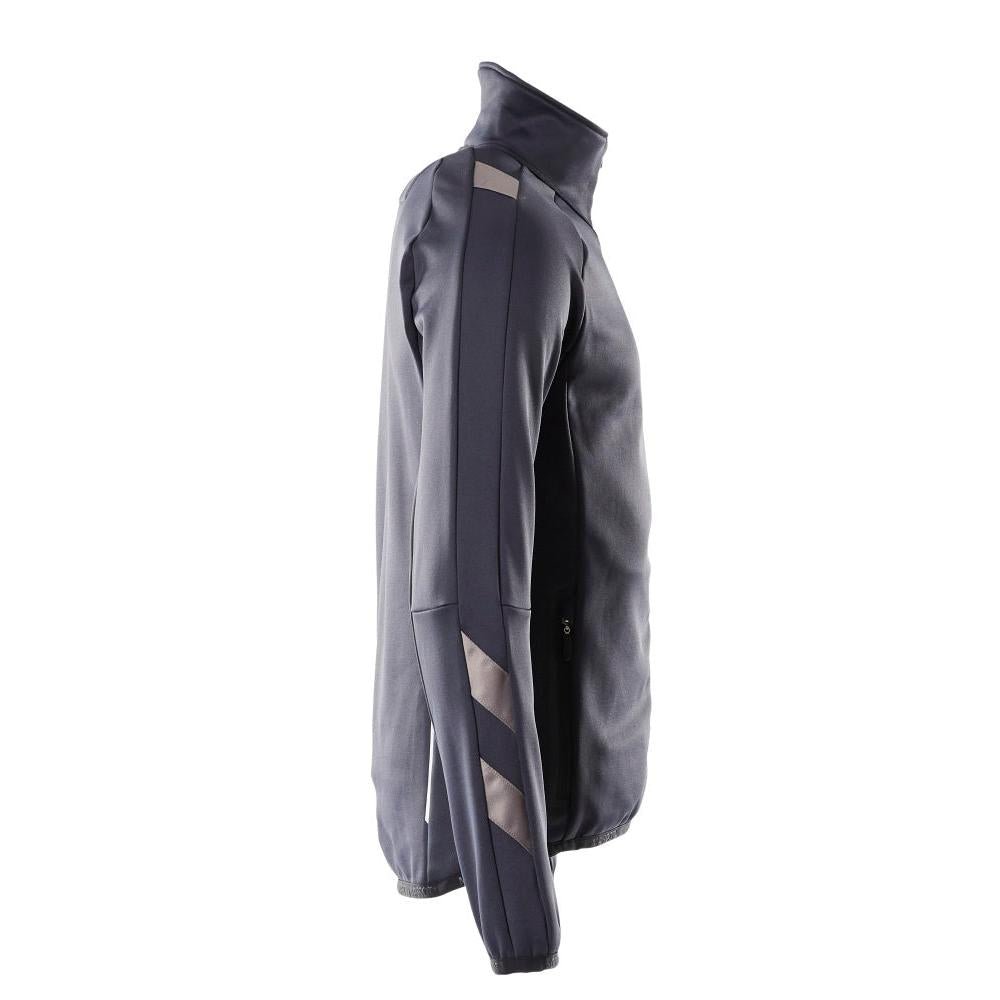 Pulover din lână cu jachetă din microfleece cu fermoar
