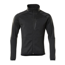 Pulover din lână cu jachetă din microfleece cu fermoar