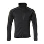 Pulover din lână cu jachetă din microfleece cu fermoar