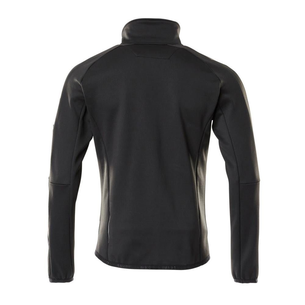 Pulover din lână cu jachetă din microfleece cu fermoar