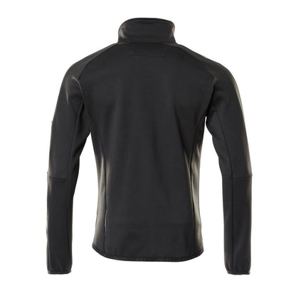 Pulover din lână cu jachetă din microfleece cu fermoar