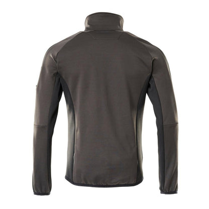 Pulover din lână cu jachetă din microfleece cu fermoar