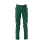 Pantaloni, buzunare pe coapsă, pantaloni cu inserții elastice, verde