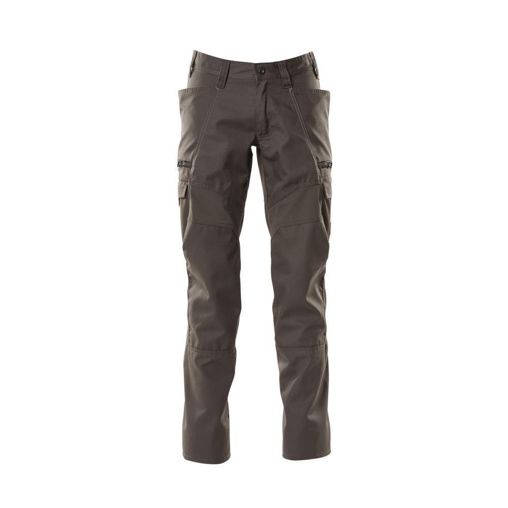 Pantaloni, buzunare pe coapsă, pantaloni cu inserții elastice, antracit închis