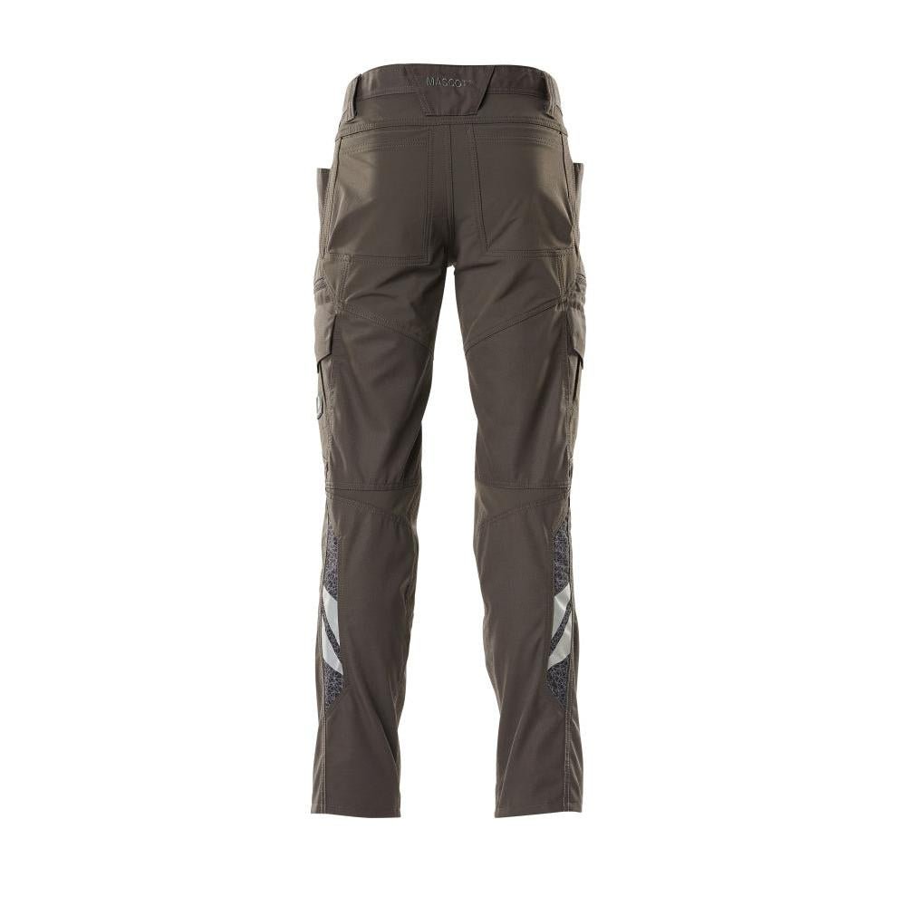 Pantaloni, buzunare pe coapsă, pantaloni cu inserții elastice, antracit închis