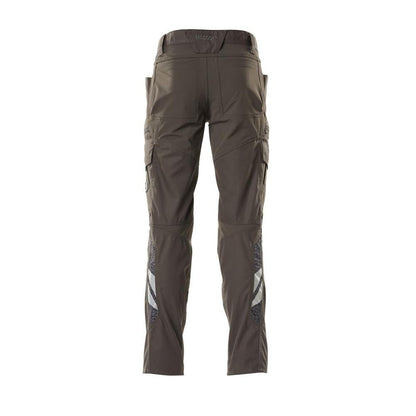 Pantaloni, buzunare pe coapsă, pantaloni cu inserții elastice, antracit închis