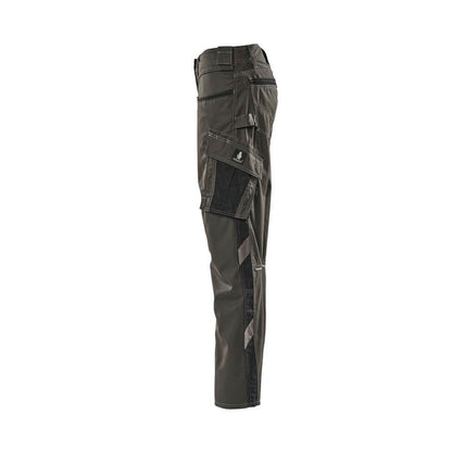 Pantaloni, femei, sidefat, pantaloni bicolor