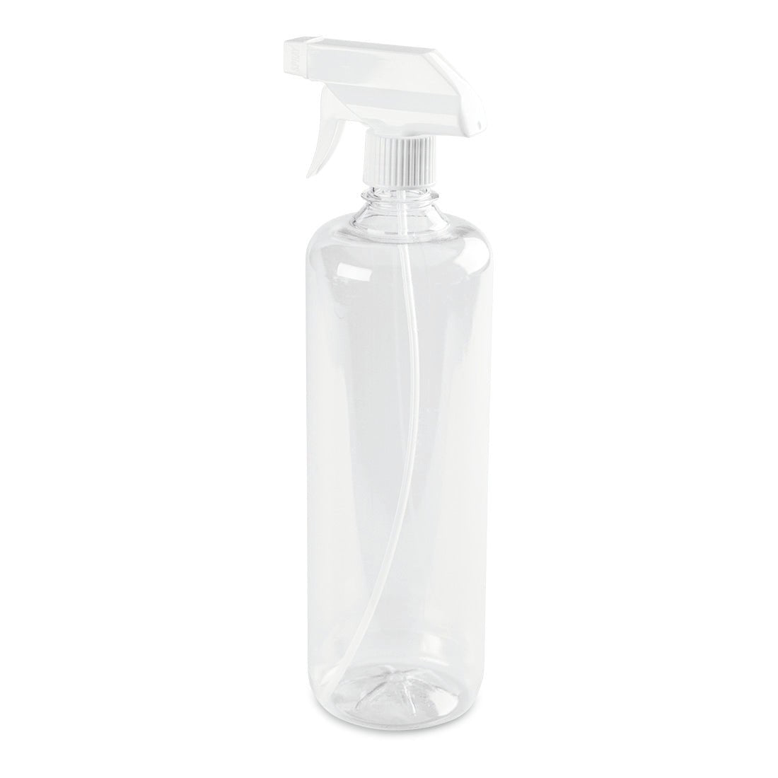 O sticlă de pulverizare Nölle Profi Brush, colorată-transparentă, 960 ml din plastic de la Nölle Profi Brush Bürsten- & Pinseltechnik e.K., cu un cap de pulverizare alb, stă vertical pe un fundal alb.