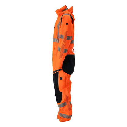 Salopetă de iarnă CLIMASCOT®, combinație ușoară de iarnă, portocaliu hi-vis/negru-albastru