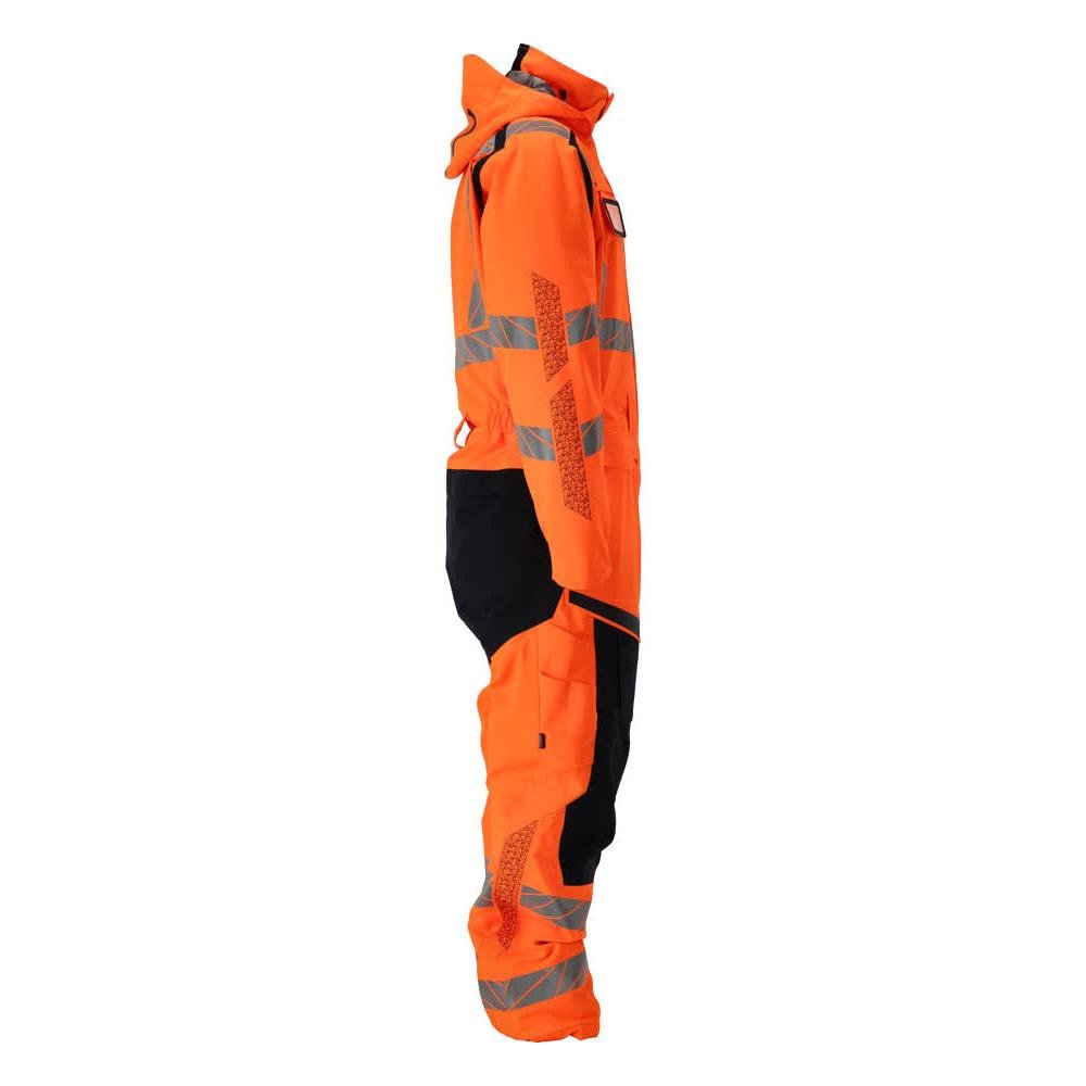 Salopetă de iarnă CLIMASCOT®, combinație ușoară de iarnă, portocaliu hi-vis/negru-albastru