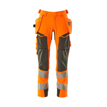 Pantaloni cu buzunare suspendate, pantaloni ULTIMATE STRETCH, portocaliu hi-vis/antracit închis