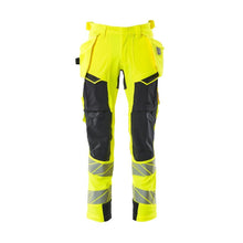 Pantaloni cu buzunare suspendate, pantaloni ULTIMATE STRETCH, galben mare/negru-albastru