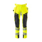 Pantaloni cu buzunare suspendate, pantaloni ULTIMATE STRETCH, galben mare/negru-albastru