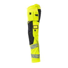 Pantaloni cu buzunare suspendate, pantaloni ULTIMATE STRETCH, galben mare/negru-albastru