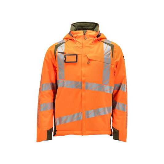 Geacă de iarnă CLIMASCOT®, geacă de iarnă ușoară, portocaliu hi-vis/verde mușchi