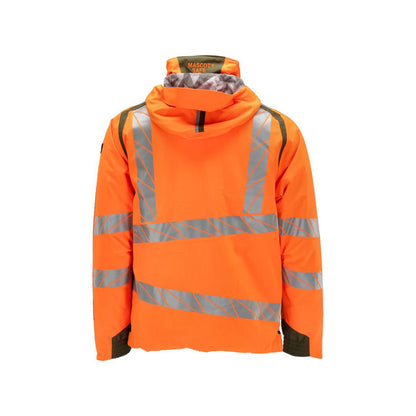 Geacă de iarnă CLIMASCOT®, geacă de iarnă ușoară, portocaliu hi-vis/verde mușchi