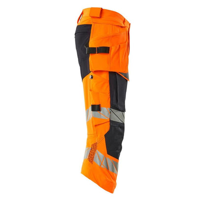 Pantaloni trei sferturi, buzunare suspendate, pantaloni trei sferturi stretch