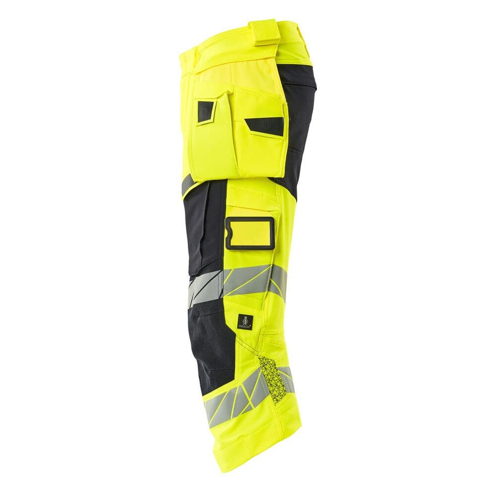 Pantaloni trei sferturi, buzunare suspendate, pantaloni trei sferturi stretch