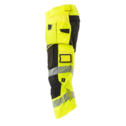 Pantaloni trei sferturi, buzunare suspendate, pantaloni trei sferturi stretch