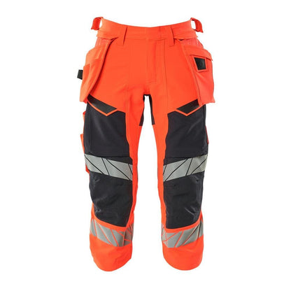 Pantaloni trei sferturi, buzunare suspendate, pantaloni trei sferturi stretch