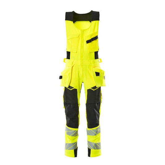 Pantaloni combinați, buzunare suspendate, pantaloni combinați ULTIMATE STRETCH, galben/negru de mare vizibilitate
