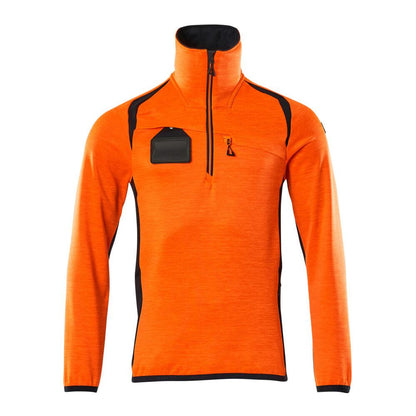 Pulover din fleece cu jachetă scurtă din microfleece cu fermoar