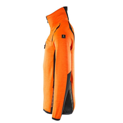 Pulover din fleece cu jachetă scurtă din microfleece cu fermoar
