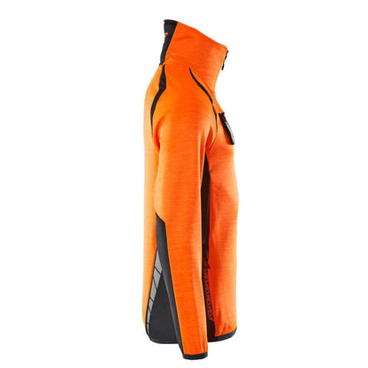 Pulover din fleece cu jachetă scurtă din microfleece cu fermoar