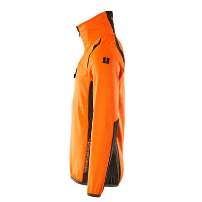 Pulover din fleece cu jachetă scurtă din microfleece cu fermoar