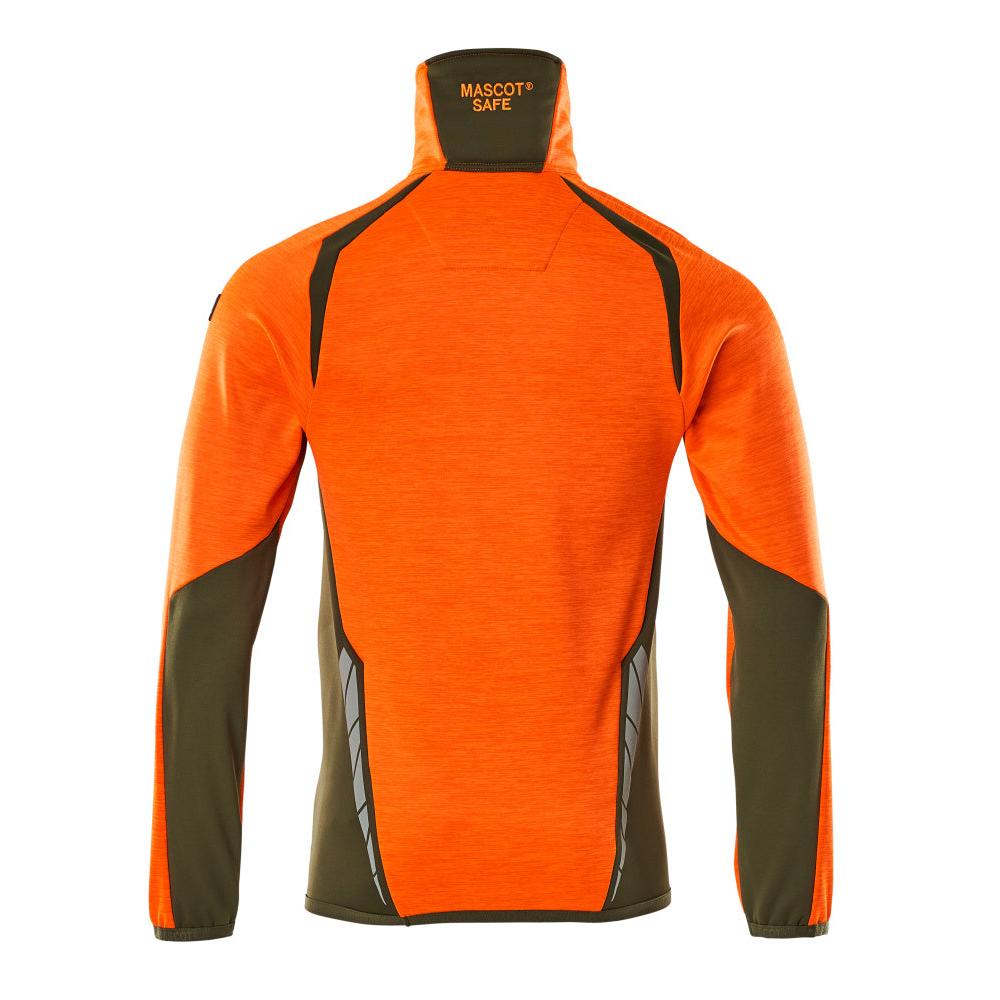 Pulover din fleece cu jachetă scurtă din microfleece cu fermoar
