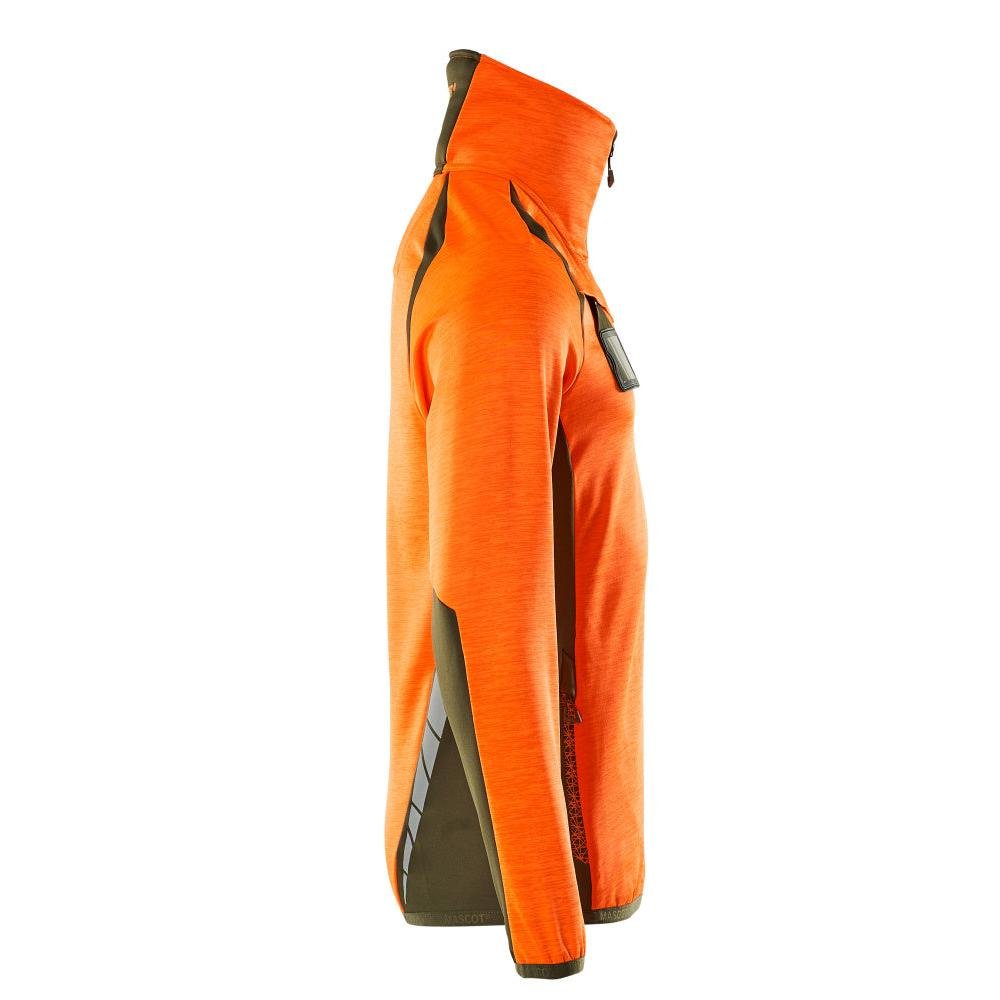 Pulover din fleece cu jachetă scurtă din microfleece cu fermoar