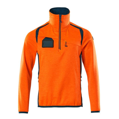Pulover din fleece cu jachetă scurtă din microfleece cu fermoar