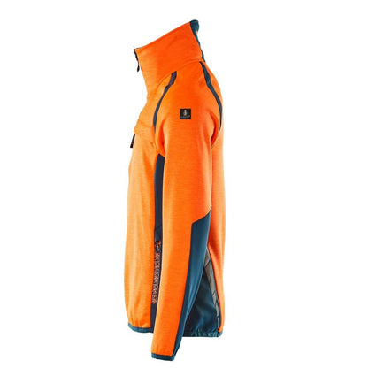 Pulover din fleece cu jachetă scurtă din microfleece cu fermoar