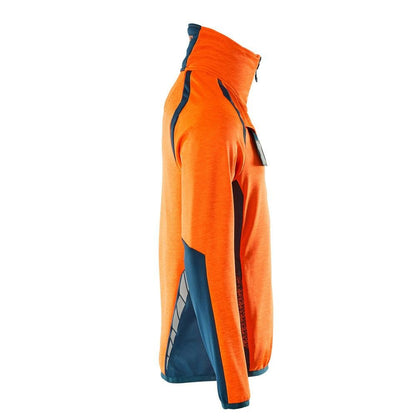 Pulover din fleece cu jachetă scurtă din microfleece cu fermoar