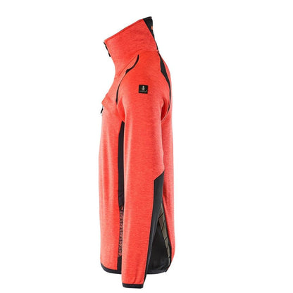 Pulover din fleece cu jachetă scurtă din microfleece cu fermoar