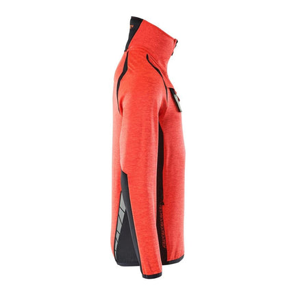 Pulover din fleece cu jachetă scurtă din microfleece cu fermoar