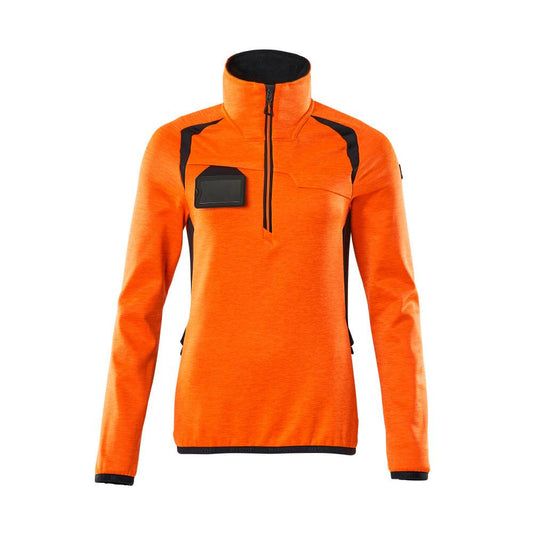 Pulover din fleece cu fermoar scurt, jachetă de damă din microfleece