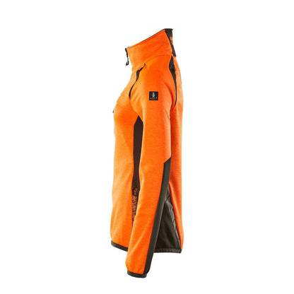 Pulover din fleece cu fermoar scurt, jachetă de damă din microfleece