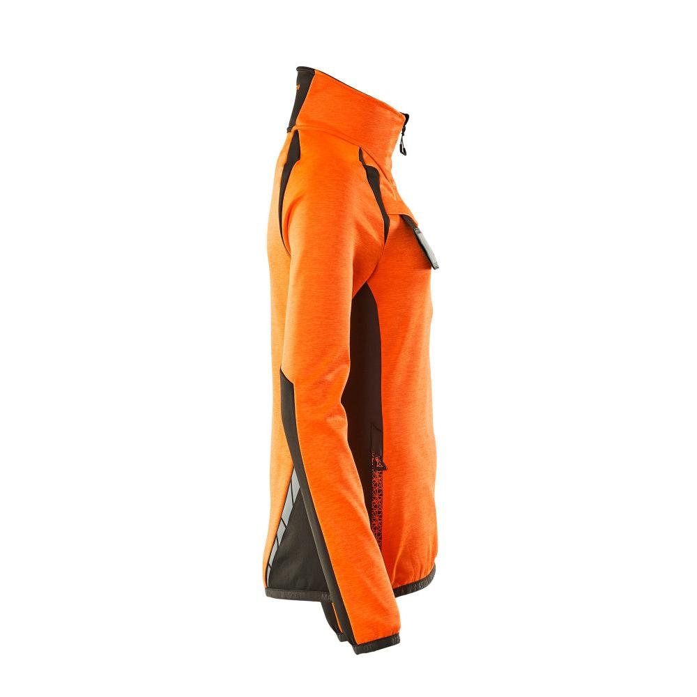 Pulover din fleece cu fermoar scurt, jachetă de damă din microfleece