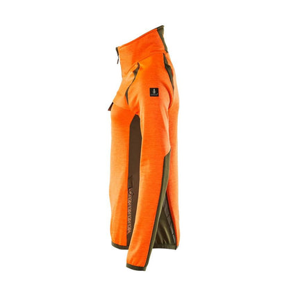 Pulover din fleece cu fermoar scurt, jachetă de damă din microfleece