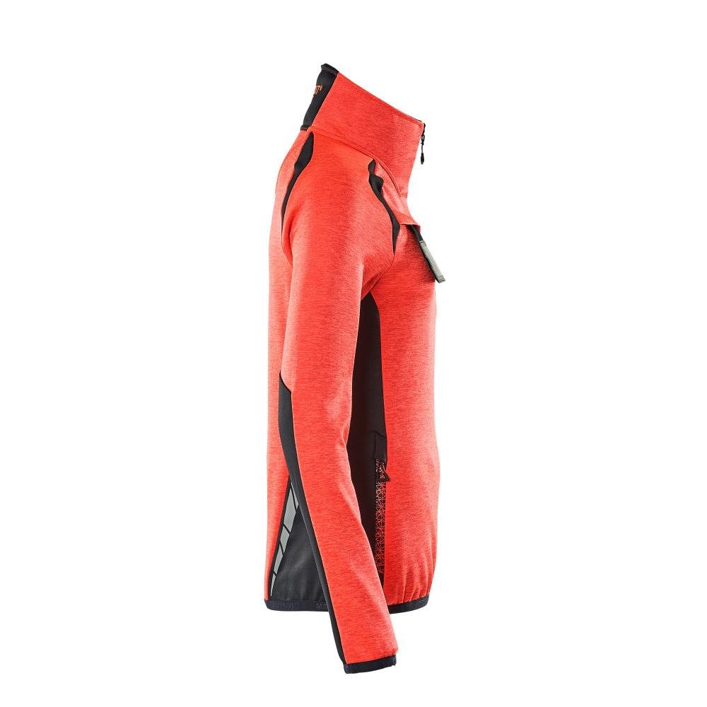 Pulover din fleece cu fermoar scurt, jachetă de damă din microfleece