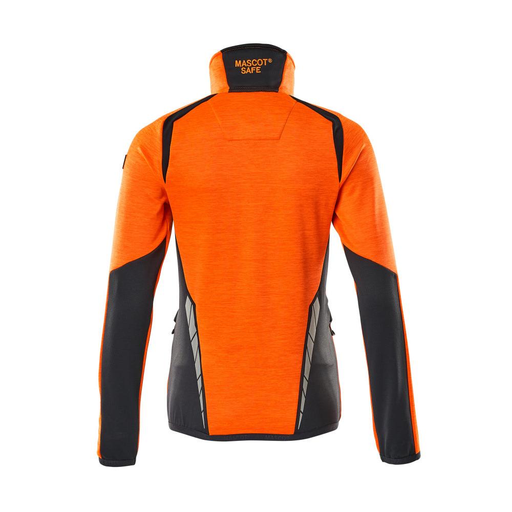 Pulover din lână cu fermoar, jachetă de damă din microfleece