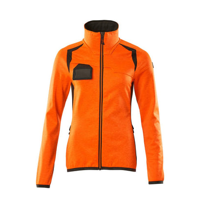 Pulover din lână cu fermoar, jachetă de damă din microfleece